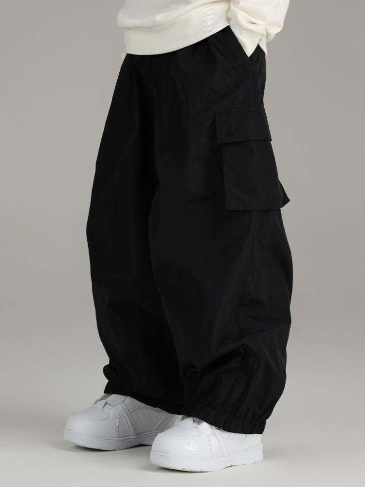 Men's Ultra Cargo Pockets Baggy Snow Pants