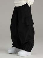 Men's Ultra Cargo Pockets Baggy Snow Pants