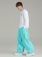 Men's Ultra Cargo Pockets Baggy Snow Pants