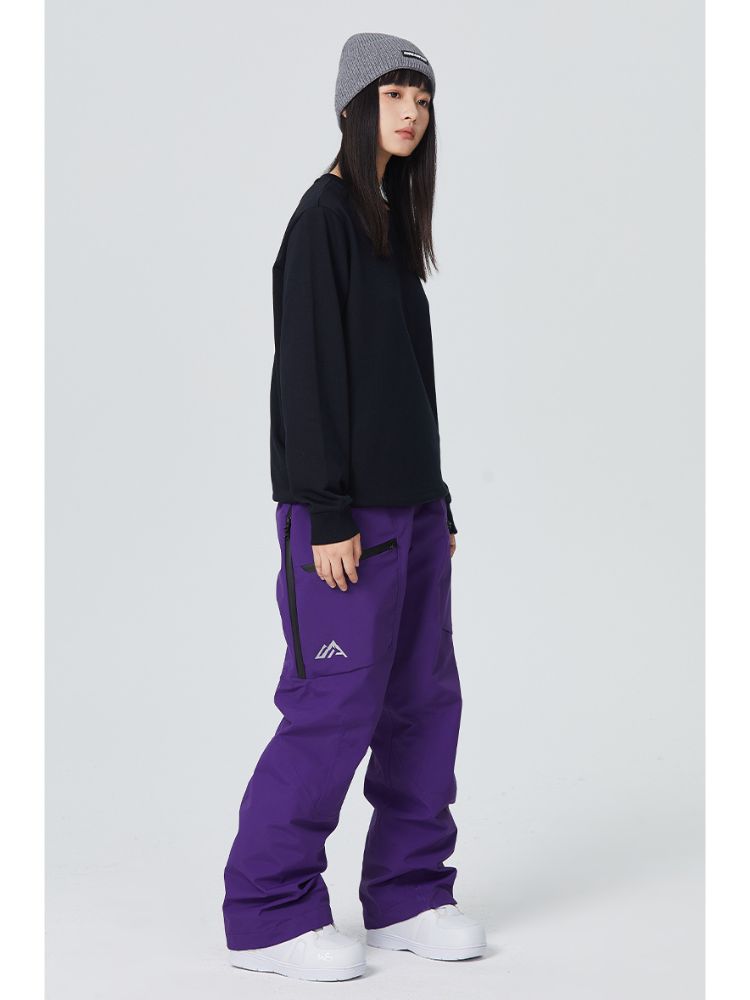 Women's Ski Pant Side Zipper Snow Pants