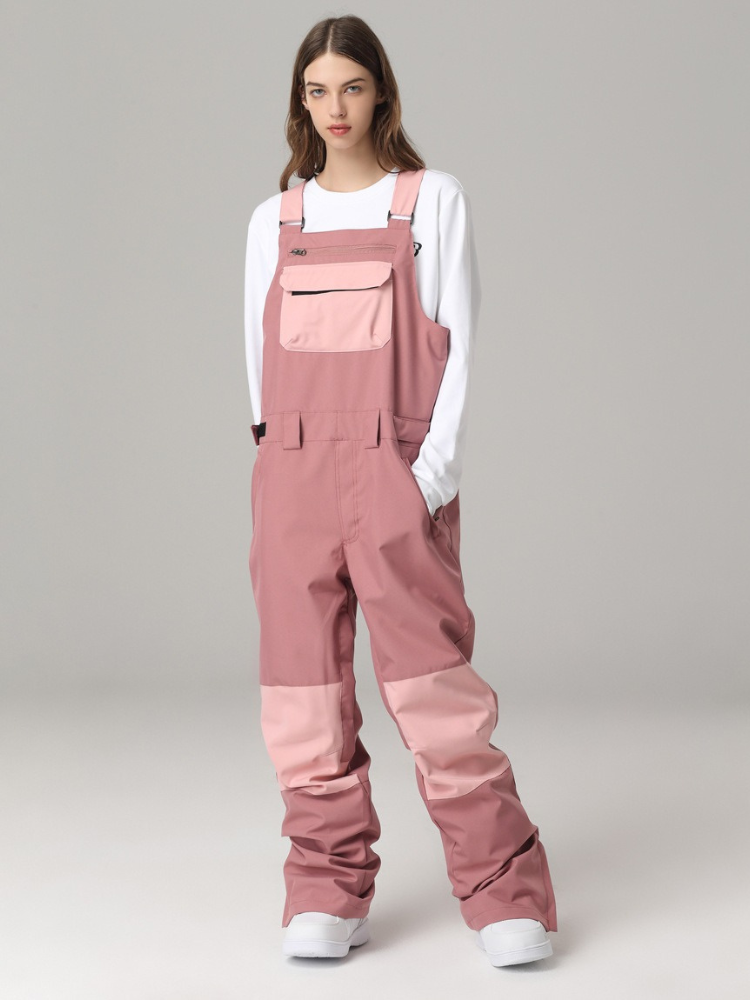 Naisten värikäs Baggy lumihousut