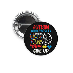 Autism Awareness Pin - Autistic Puzzle Ribbon - Autism Support Pins