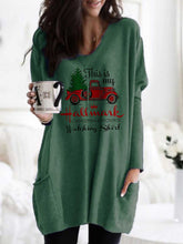 Load image into Gallery viewer, Women&#39;s This Is My Hallmark Christmas Movie Watching Shirt Printed Pocket Top
