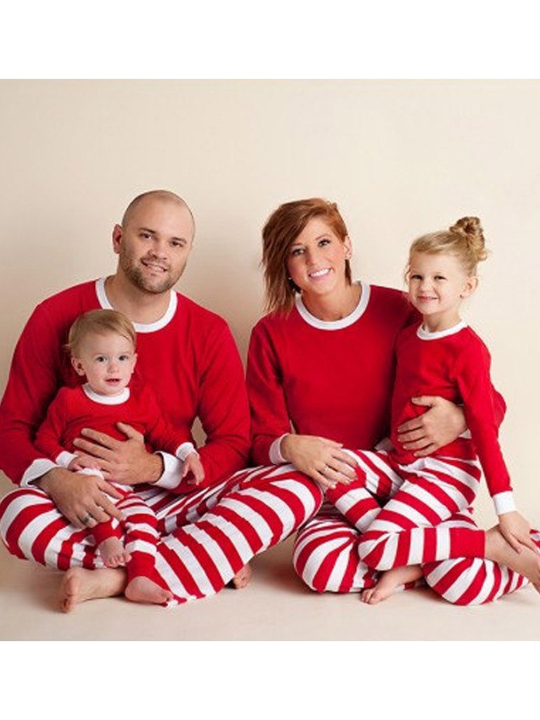 Men's Striped Christmas Pajama Set