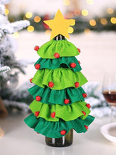 Load image into Gallery viewer, Christmas Tree Elf Star  Wine Bottle Decorations Set
