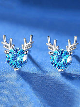 Load image into Gallery viewer, Rhinestone Reindeer Earrings Christmas Accessory
