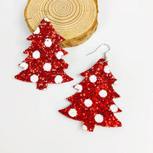 Load image into Gallery viewer, Women&#39;s Shiny Christmas Tree Earrings
