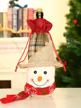 Load image into Gallery viewer, Christmas Santa Snowman Elk Wine Bottle Decoration Set
