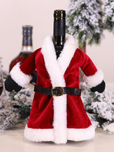 Load image into Gallery viewer, Christmas Red Christmas Suit Wine Bottle Decoration Set
