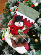 Load image into Gallery viewer, Christmas Santa Snowman Elk Christmas Stocking Gift Bag
