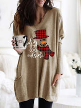 Load image into Gallery viewer, Women&#39;s Baby It&#39;s Cold Outside Print Long Top
