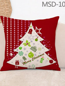 Fabric Home Furnishing Cotton Linen Christmas Pillow with Pillowcase and Pillow Core Square Pillow