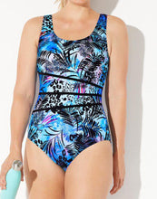Load image into Gallery viewer, Chlorine Resistant Splash Spliced Sport One Piece Swimsuit
