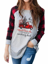 Load image into Gallery viewer, Women&#39;s Christmas Hallmark Stitching Sweatshirt
