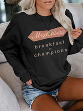 Load image into Gallery viewer, Mimosas Breakfast of Champions Long Sleeve Sweatshirts
