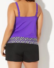 Load image into Gallery viewer, Mulberry Loop Strap Blouson Tankini Cargo Short
