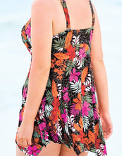 Load image into Gallery viewer, Two Piece Multi Floral Handkerchief Swimdress
