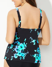 Load image into Gallery viewer, Blue Poppy Flared Tankini Set
