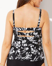 Load image into Gallery viewer, Love Song Faux Flyaway Underwire Tankini Top
