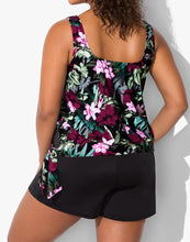 Load image into Gallery viewer, Derby Side Tie Blouson Tankini with Loose Short

