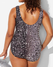 Load image into Gallery viewer, Jaguar Sarong Front One Piece Swimsuit
