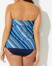 Load image into Gallery viewer, Wild Waves Smocked Bandeau Tankini Set
