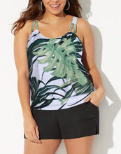 Load image into Gallery viewer, Grand Palms Loop Strap Blouson Tankini with Cargo Short
