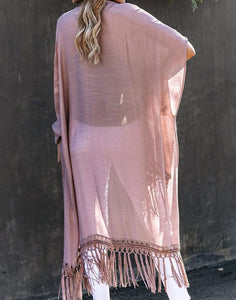 FULLFITALL- pink sunscreen long sleeve blouse